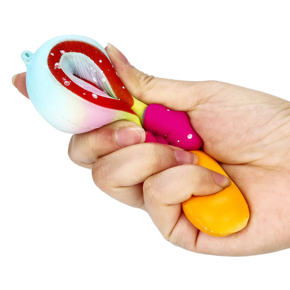 Сжимающий мягкий Радужный леденец медленно поднимающийся крем ароматизированный декомпрессионные игрушки Детские сжимаемые игрушки 2018MAR27