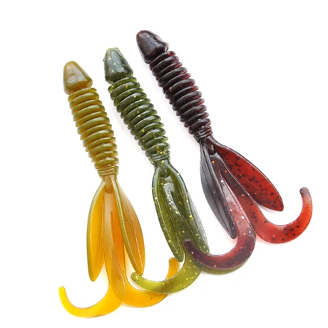 

5pcs Fishing Soft Lures 11cm 9.5g Centipede Rubber Fishing Lure Lizards Worm Baits Seawater Jigging Craws