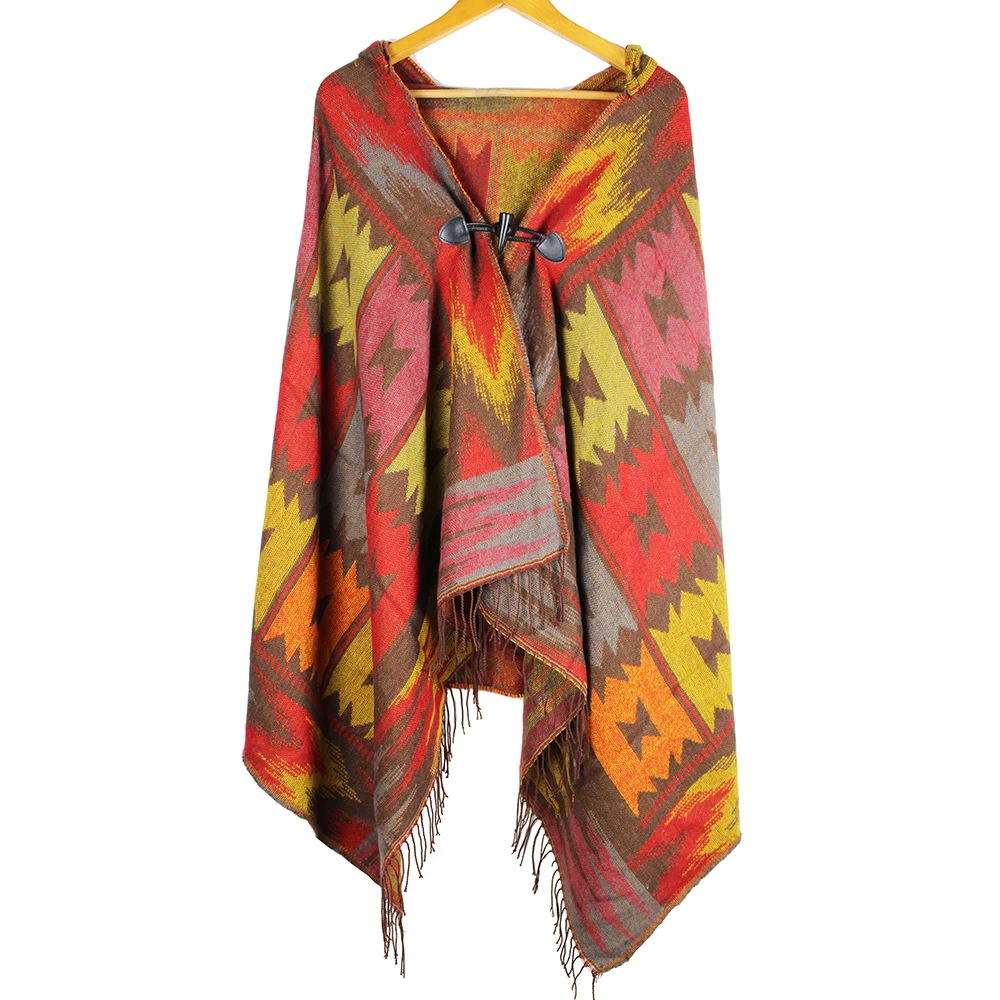 

hoody ponchos fashion winter scarf cashmere shawl wrap amice womens poncho cape feminino inverno shawl button wraps stoles cappa