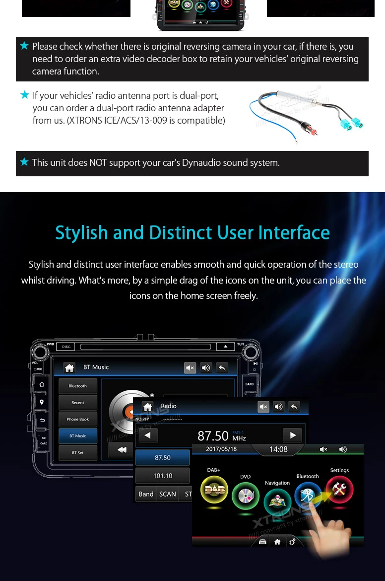 Discount 8" Car DVD for Volkswagen Beetle 2011-2015 & Sharan 2010-2014 & Amarok 2010-2015 with Built-in Vehicle Standard DAB+ Module 4