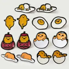 12 пар мультфильм японское аниме сережки яйцо для женщин, девочек, детей детские прекрасные подарки M-205