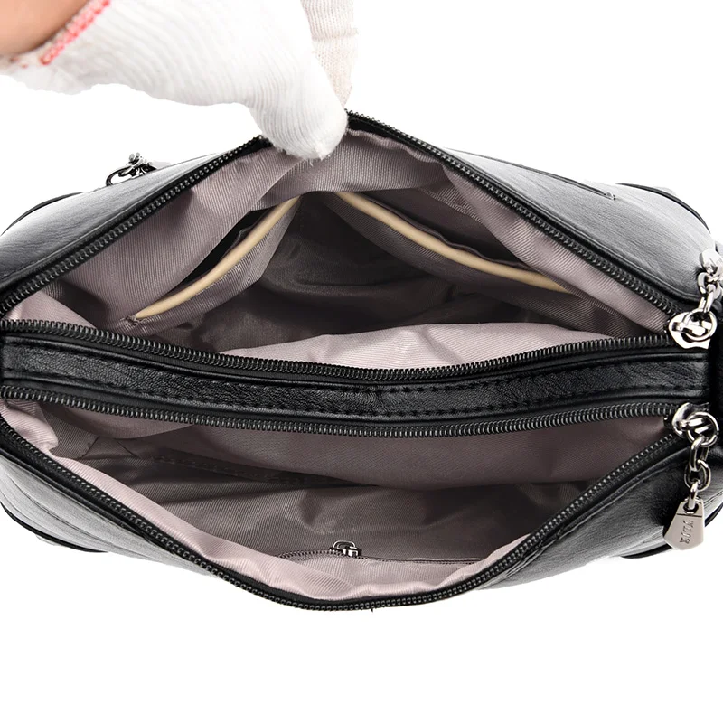 Couro Sacos Crossbody Ao Longo do Sexo