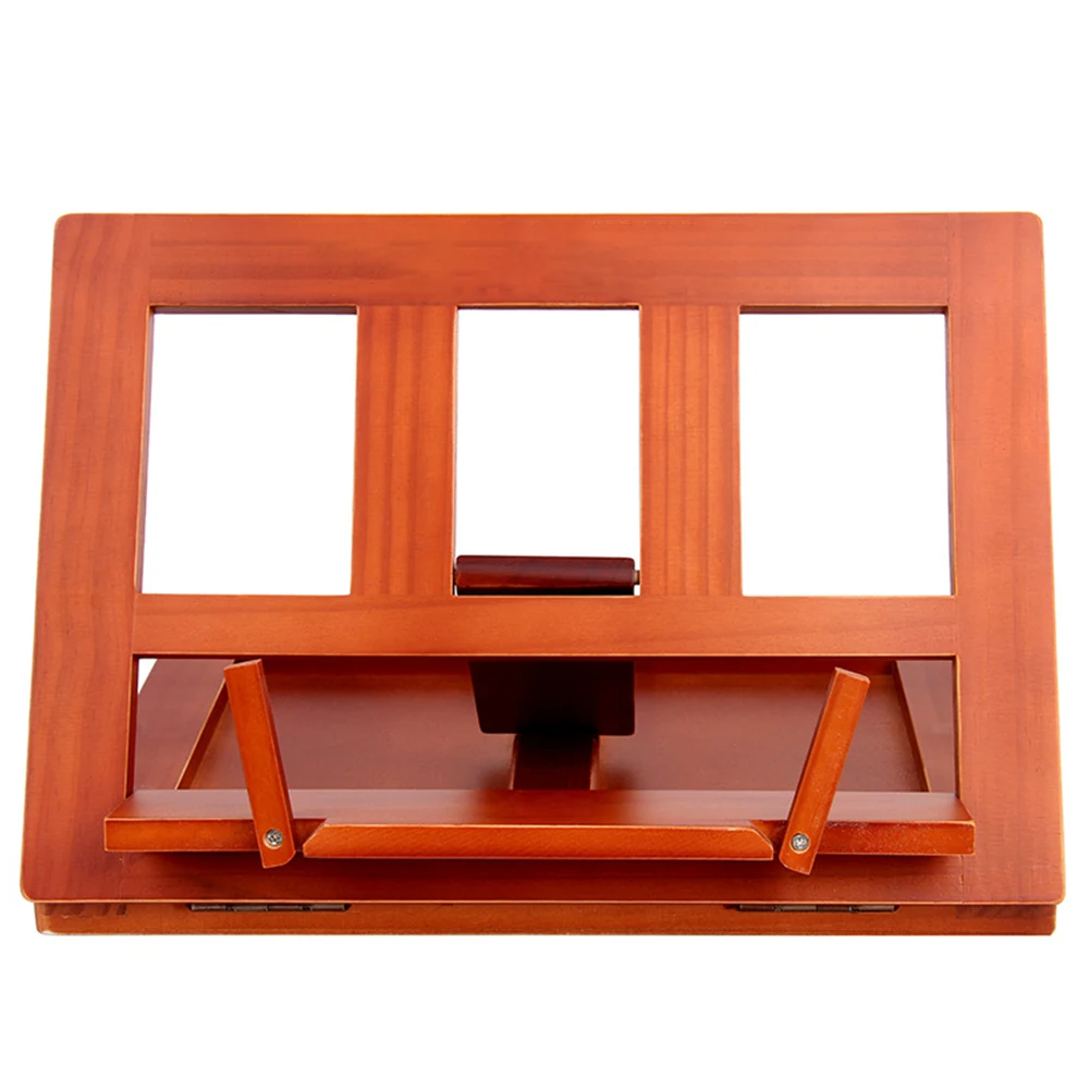

Wooden Stationery Table Childern Foldable Lectern Student Adjustable Angle Tablet Home Book Stand Office Drawing Reading Bracket