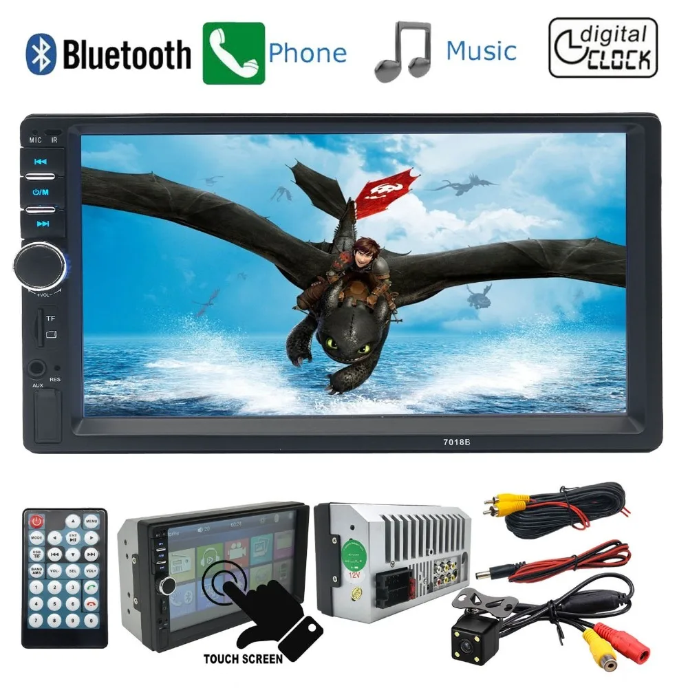 7018B Car Audio 7 Inch 2 DIN Autoradio Stereo Touch Screen Auto Radio