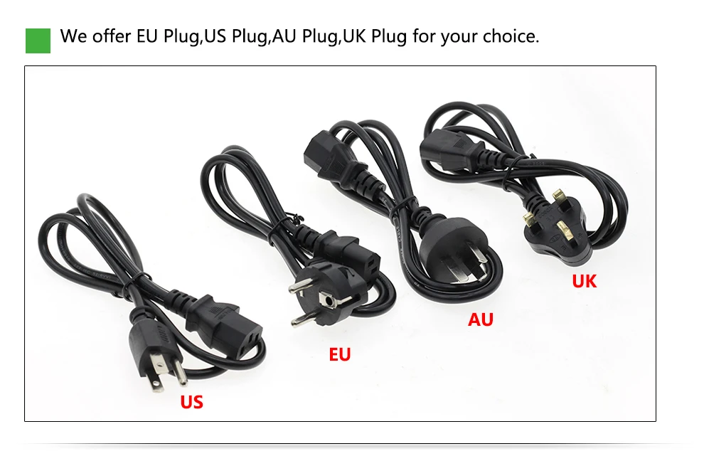 Универсальный Питание адаптер AC95-265V вход для DC12V/15 V/16/18 V/19 V/20 V/24 V Выходные Трансформаторы с 8 штук DC коннекторами