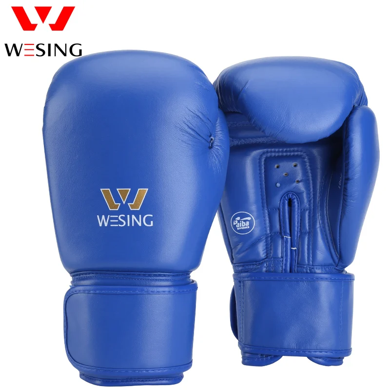 Боксерские перчатки в стиле Wesing Pro одобренные AIBA хлопковые повязки на руку для