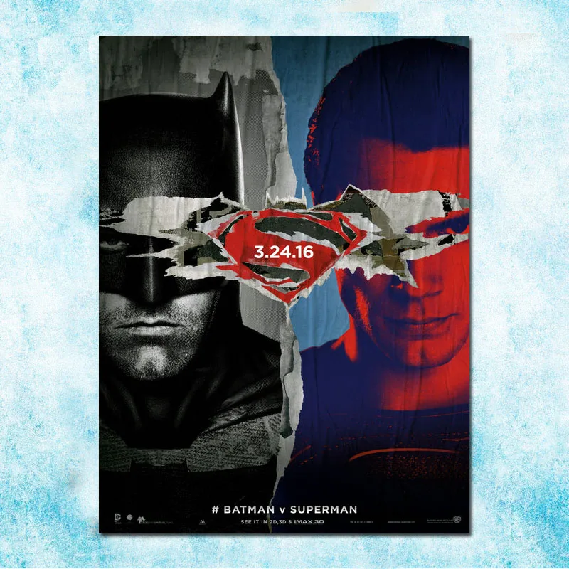 

Batman VS Superman Hot Movie Art Silk Poster Canvas Print 13x18 24x32 inch-004