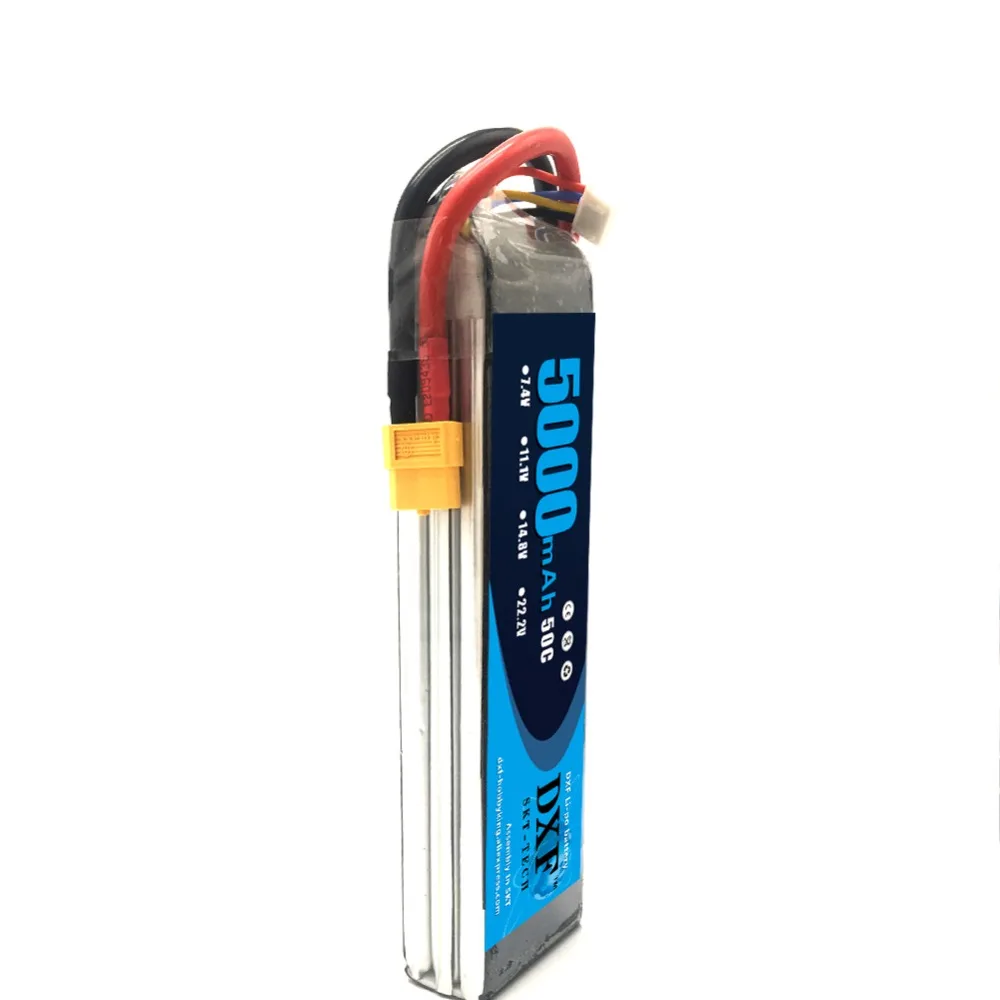 Розетка DXF lipo 7 4 V 2s 11 1 3S 14 8 4S 18 5 6S 22 2 mAh 50C 100C XT60 для FPV 5000 450 RC вертолет лодка