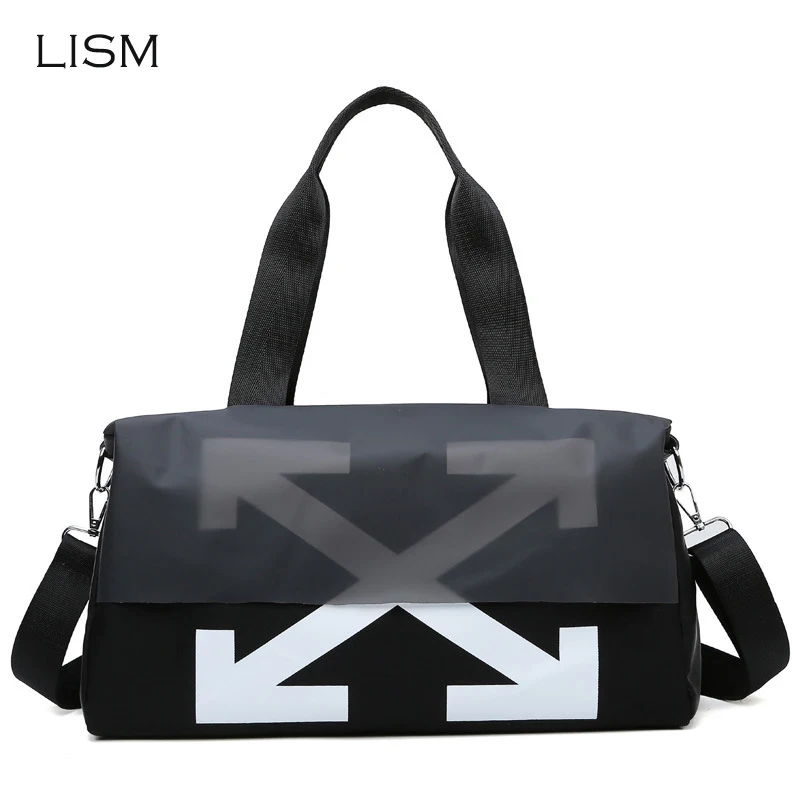 

LISM 2019 Women Men Dry Wet Seperation Sport Gym Bags Training Fitness Yoga Mat Bag Female Travel Handbags Tote Shoulder Pack