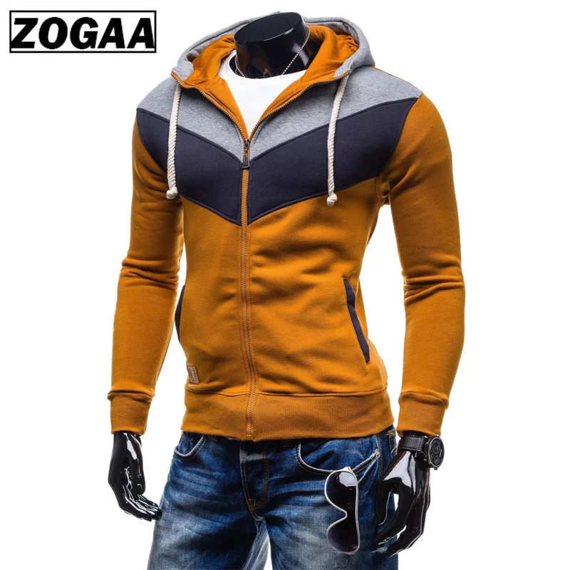 ZOGAA Men Hooded Sweatshirt Fashion Color Block Casual Hoodies Zipper Hooded Jackets Men Slim Sportswear Harajuku Outwear ZOGAA Men Hooded Sweatshirt Fashion Color Block Casual Hoodies Zipper Hooded Jackets Men Slim Sportswear Harajuku Outwear
