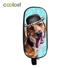 Пенал для домашних собак, детский сад, французский бульдог, забавные сумки для мальчиков и девочек, большое пространство, женская косметичка, 3D Щенок, детские школьные чехлы