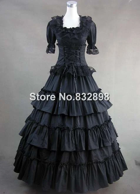 classic long black dress