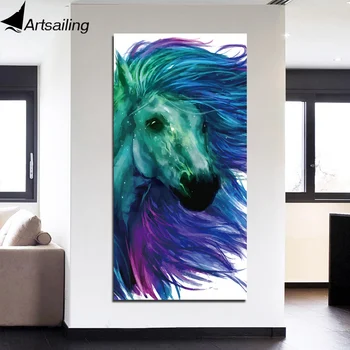 

Canvas Print Pictures Wall Art Framework 1 Piece Gorgeous Horse Close-up PaintingPoster Modular Home Decor Living Room