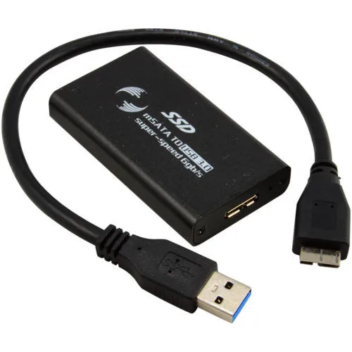 

Overmal Portable 2018 new Computer Accessories mSATA to USB 3.0 External SSD Enclosure Conveter Case With Cable#30