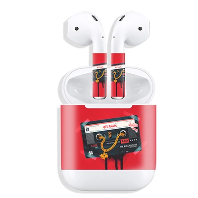 Новый выпуск защитная виниловая наклейка для наушников AirPods скины Съемная
