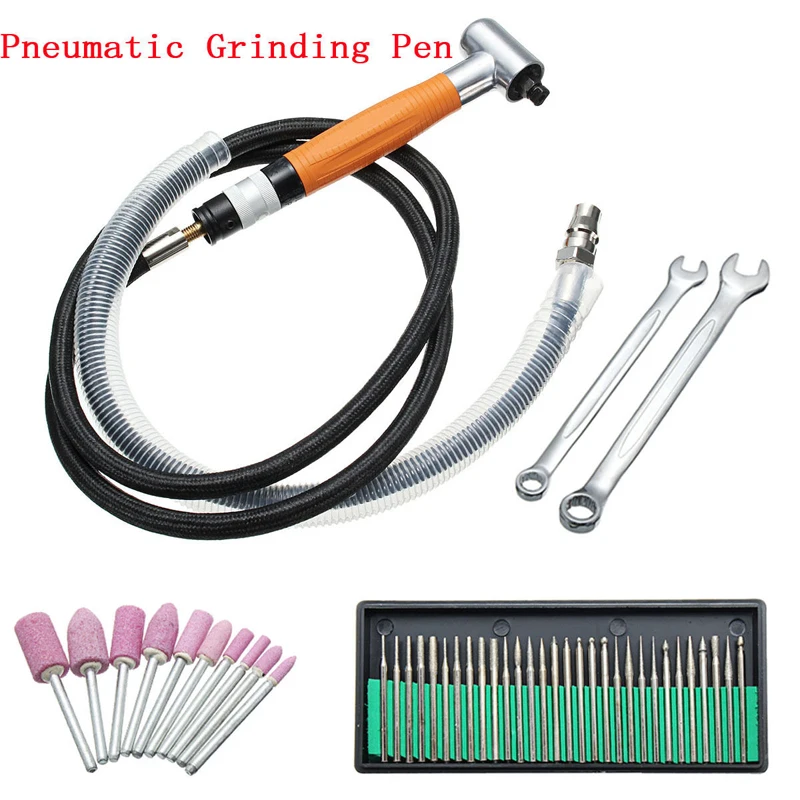 1Set Angle Air Die Grinder Pneumatic Micro Grinder Grinding Polisher
