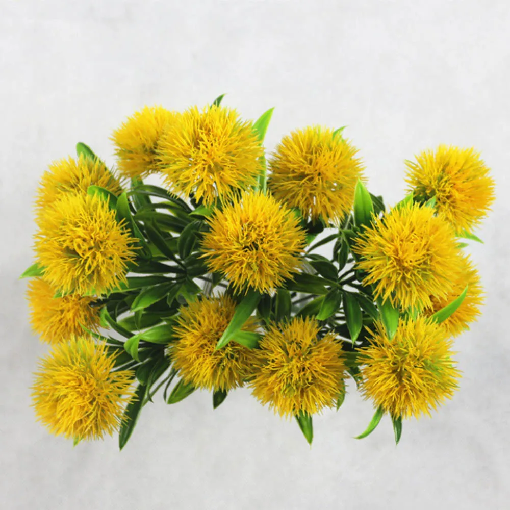 1 Bouquet 7 Heads 5CM Dandelion Flowers Home Decorative 3 Colors PE Foam Artificial Flowers For Wedding Valentine's Day Decor 1 Bouquet 7 Heads 5CM Dandelion Flowers Home Decorative 3 Colors PE Foam Artificial Flowers For Wedding Valentine's Day Decor