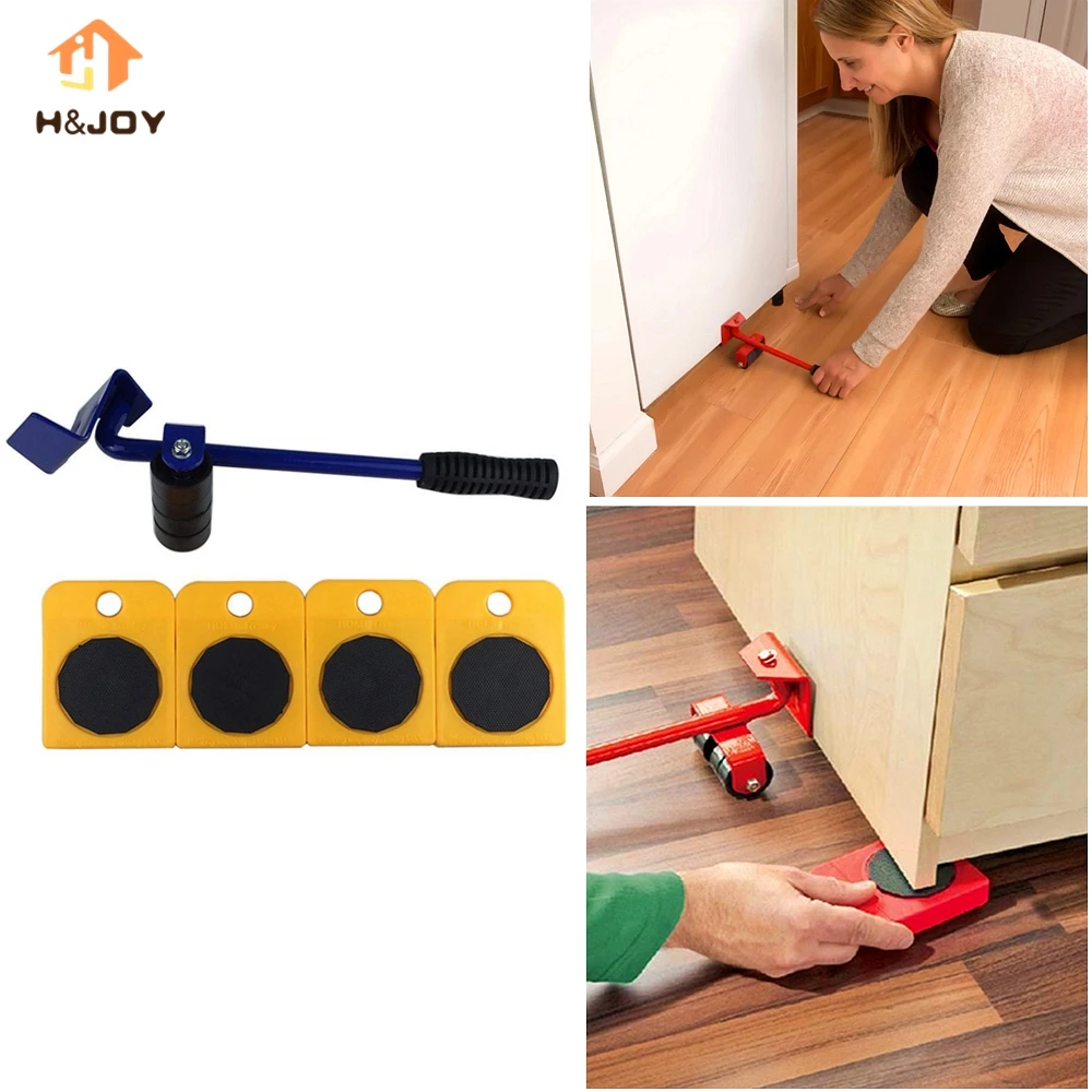 Home Furniture Transport Set Trolley Lift System Moves Lifter and 4 Furniture Moving sliders for Heavy Furniture & Appliance