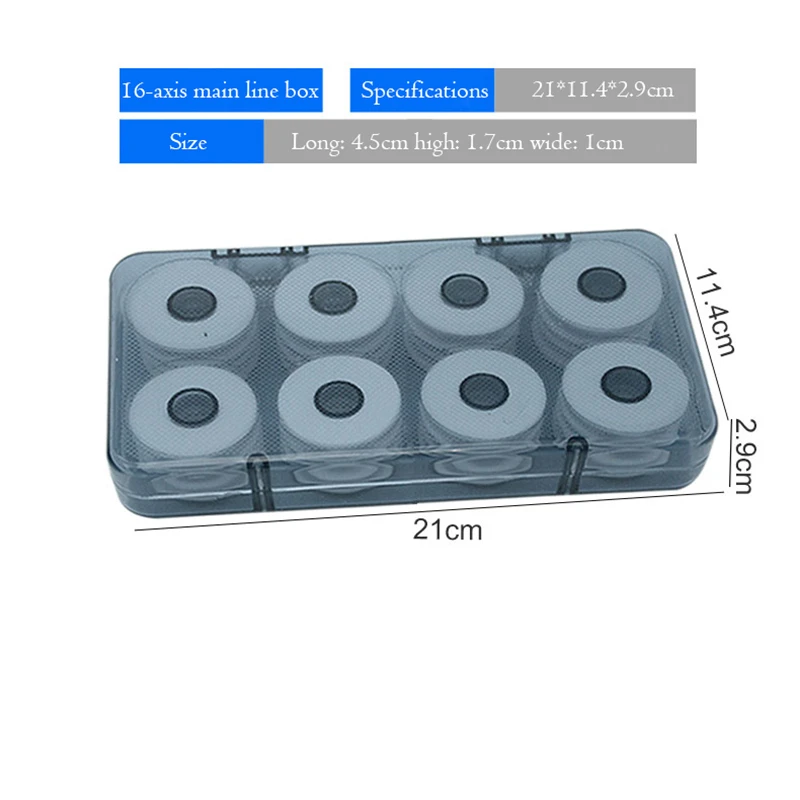 Различные технические характеристики коробка для рыболовных снастей из поликарбоната прочная рыболовная коробка 8,12, 16,20 отделочная катушка водонепроницаемая катушка из ЭВА