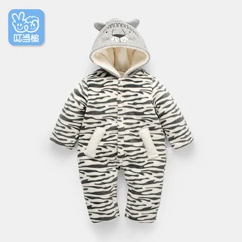 

Dinstry autumn and winter thickening baby suits baby boy and baby girl romper newborn baby cotton romper cotton