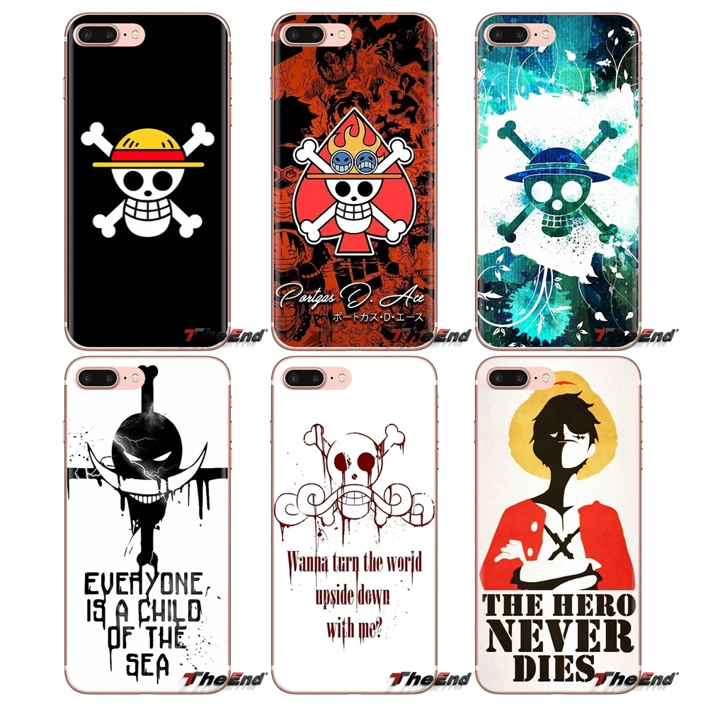 Transparent Soft Cases Covers One Piece Pirates Logo For Samsung Galaxy A3 A5 A8 Star A6 Plus 18 15 16 17 Fitted Cases Aliexpress