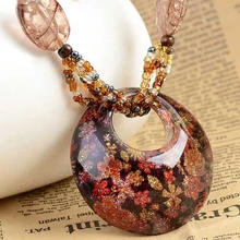 Богемное винтажное этническое длинное ожерелье с кристаллами ручной работы, бусина мала, s& Подвески для женского платья, массивное ожерелье