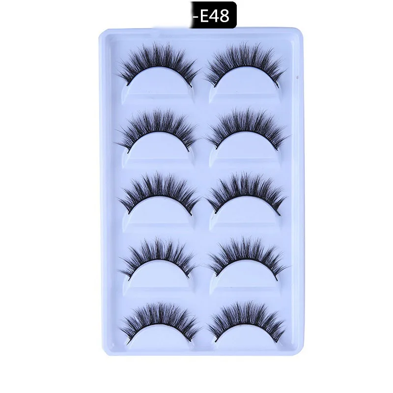 5 Pairs Mink Eyelashes New 3D Mink Lashes Thick HandMade Full Strip Fake Lashes Make up Eye lashe False Eyelashes Makeup