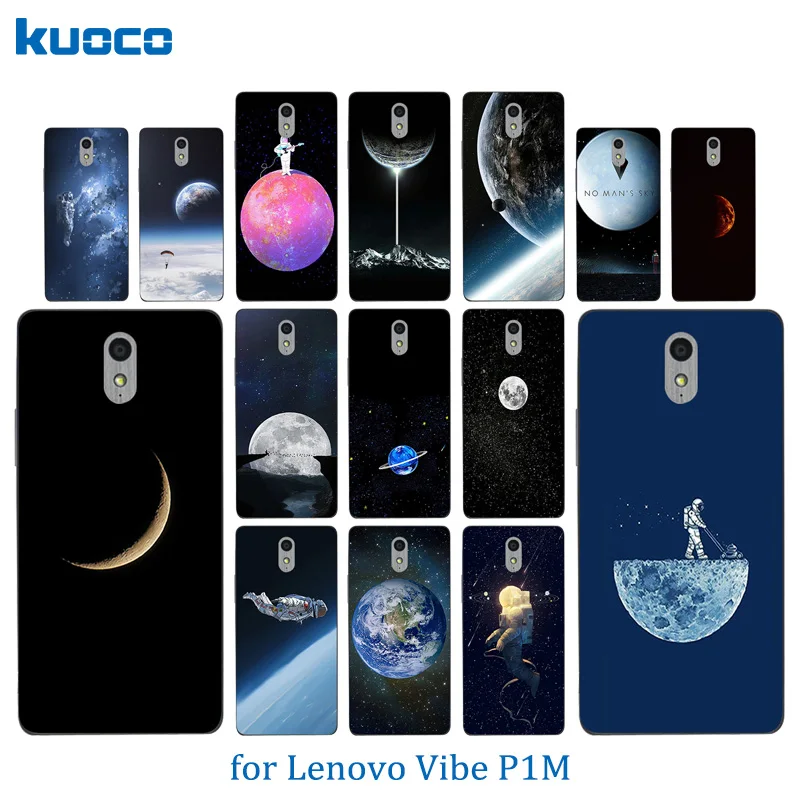 New For Lenovo P1M Vibe Space World Pattern Soft Silicon TPU Back Cover P1 M a40 Protector Phone Case |