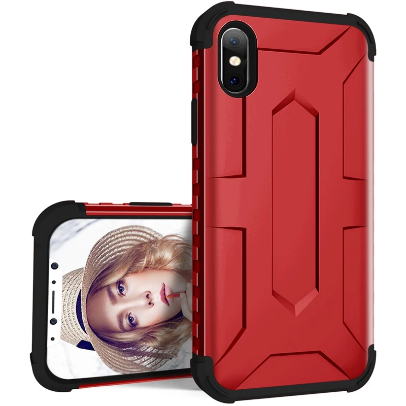 

Yokata Luxury Armor Case For iPhone X 7 Plus Case Bumper Drop protection Protective Shockproof Hard PC For men women fashion