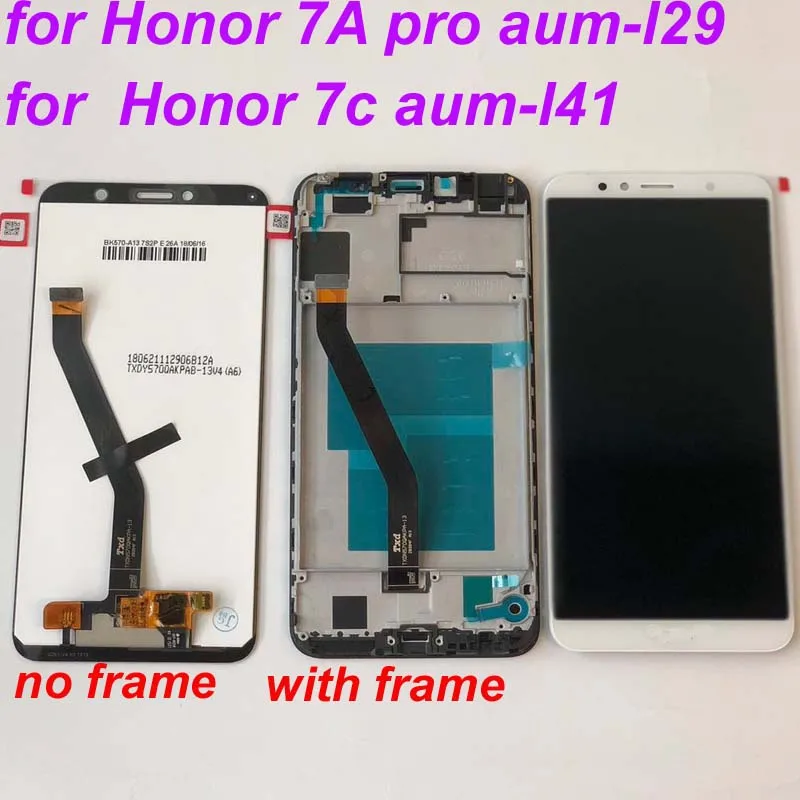 

2018 New 5.7 inch for Huawei Honor 7A pro aum-l29 honor 7c LCD Display + Touch Screen Digitizer Assembly Replacement With Frame