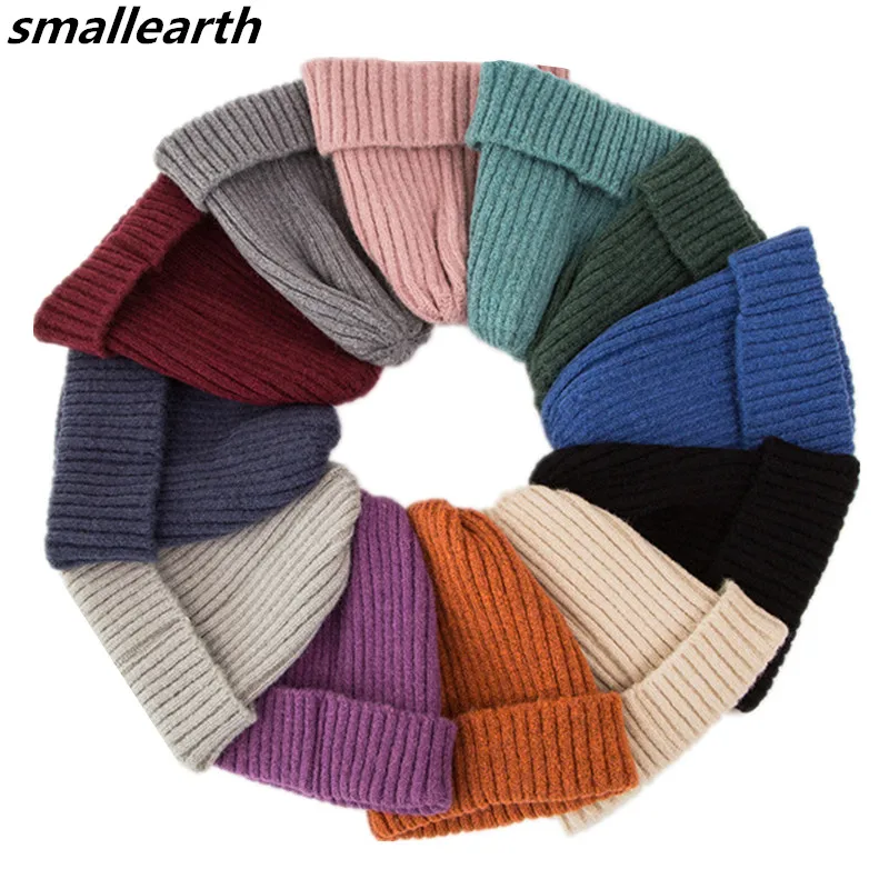 

2018 Autumn Winter Cotton Baby Hat Children Knitted Hats Boys Girls Beanies Cap Child Toddler Skullies Cap Crochet Kids Warm Hat