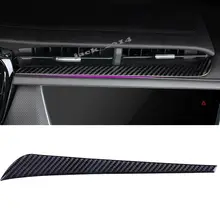 1 шт. настоящий углеродного волокна центр вентиляционное отверстие выход отделка для Cadillac XT5