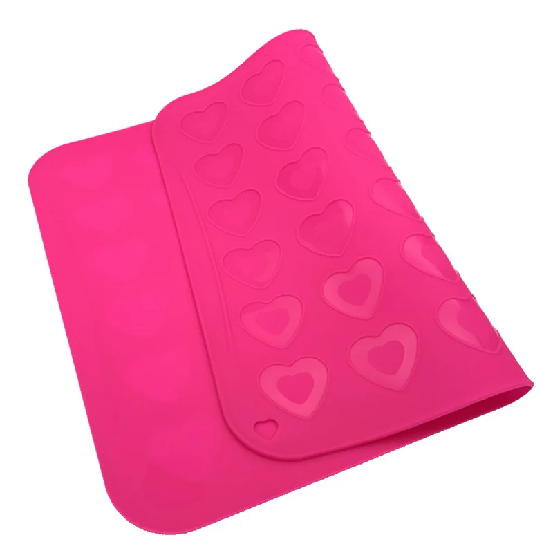 

Silicone Bakeware 42 Hearts Shape Macaroon Molds Muffin Oven Pad Baking Tray Liner Cake Pastry Macaron Mat Waffle Maker