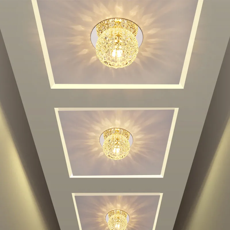 LED светильник потолочный светодиодные лампы кристалл 3 Вт/5 Вт светодиодная лампа