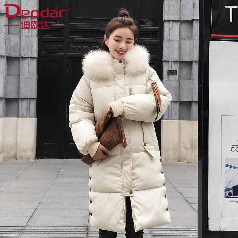 Coton 2018 Noir fuchsia Noir Hiver Manteaux Doublure Dames Laveur blanc Artificielle gris Veste Rembourré Cheveux Épais Deodar Femmes Collier Raton Femelle Parka Nouveau wZBHIOxq