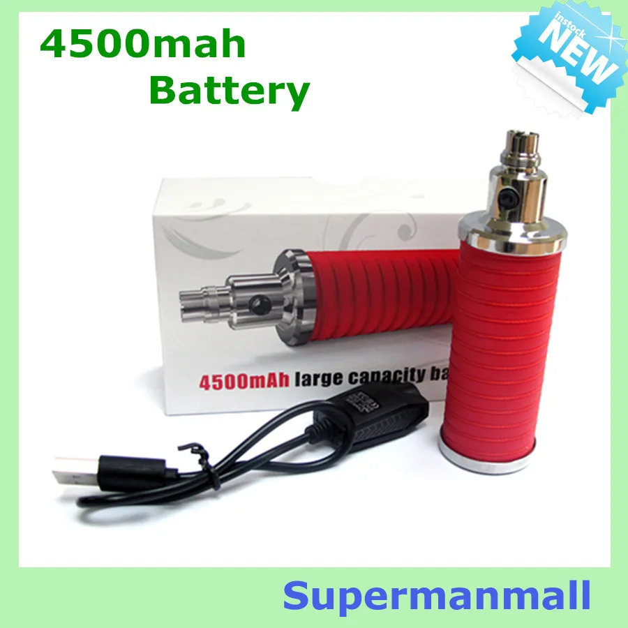 5pcs big capacity 4500mah E Cigarette battery Variable Voltage 3.2V-4.2V E Cigarette vape ego electronic Cigarette Battery