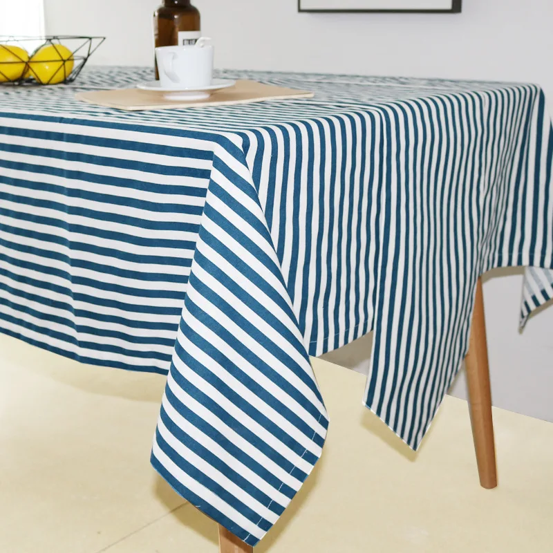 

LOVRTRAVEL Modern Decorative Table Cloth Party Banquet Dining Table Cover Striped Rectangle Tablecloth Home Kitchen Table Cloths