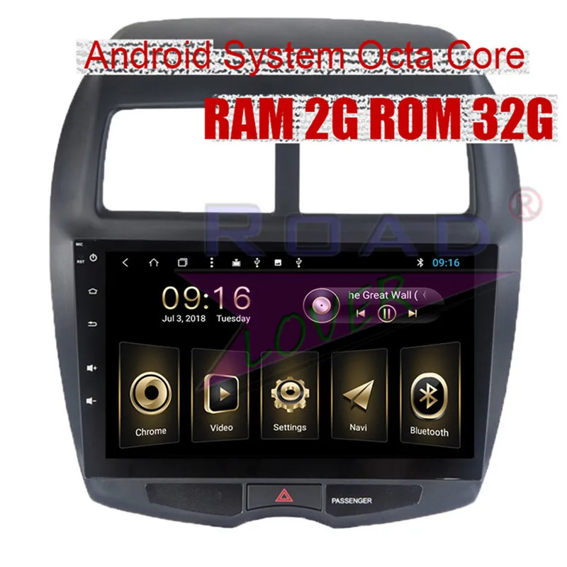 RoadloverAndroid81CarMediaCenterVideoPlayerForMitsubishiASX