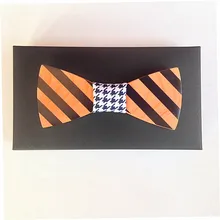 Галстук мужской Цветной дерево регулируемый древесины галстук-бабочка женские и мужские галстуки дизайнеры моды персонализированные подарки свадебный галстук наборы