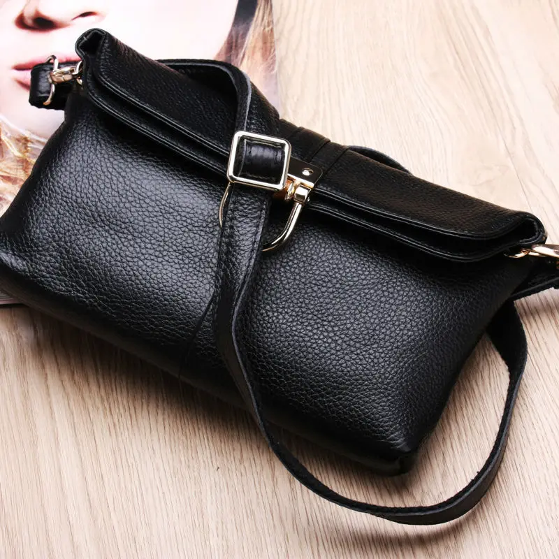 Best selling Multifunction Women's Genuine Leather Handbag Clutch