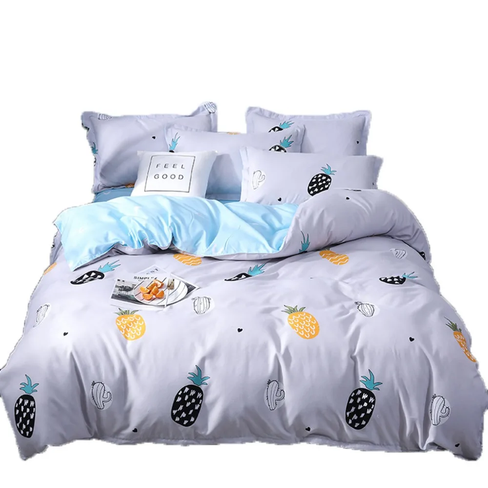 

Quilt Cover Set Polyester Bed Cover Set Three Piece Bedding Tribute Cotton Pillowcase Creative Pattern Full Size K508