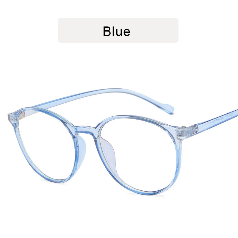 KOTTDO, модные круглые женские очки, оправа для студентов, ультра-светильник, прозрачные оптические очки, оправа для глаз, оправа для очков для мужчин - Цвет оправы: blue