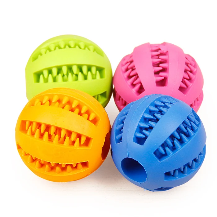 

Pet Dog Toys Toy Funny Interactive Elasticity Ball Dog Chew Toy For Dog Tooth Clean Ball Of Food Extra-tough Rubber Ball
