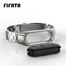 Нержавеющая сталь Браслет Для Сяо mi Группа 3 Безвинтовой металлический ремешок для Xiaomi mi группа 3 Сталь на смарт-браслет Напульсники