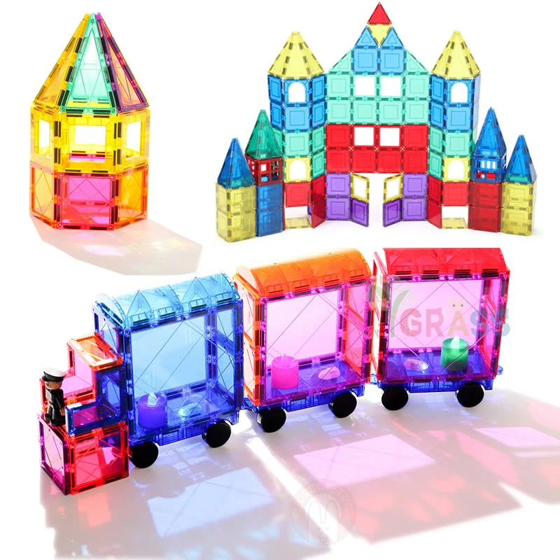 Магнитные блоки, игрушки, детские магниты, квадратные строительные игры, конструктор, плитка, кирпичи, модель, развивающие игрушки для детей