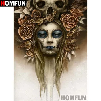 

HOMFUN Diy 5d Diamond Painting "Shantou beauty" Cross Stitch Square Round Diamond Embroidery Handwork Rhinestone Art A16053