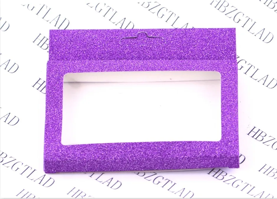 10 шт упаковочная коробка для пустой пачка ресниц разноцветная бумажная коробка ресницы+ Пинцет ресницы DIY сияющая упаковочная коробка - Цвет: purple