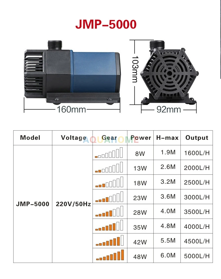 para o tanque de bomba submersível jmp5000 jmp9000