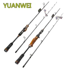 YUANWEI Lure Fishing Rod 1.98m 2.1m 2.4m 2 Section Carbon Fiber Spinning Rod ML M MH Power Fast Action Wood Handle Vara De Pesca defroster diesel disel de geller action 450 ml