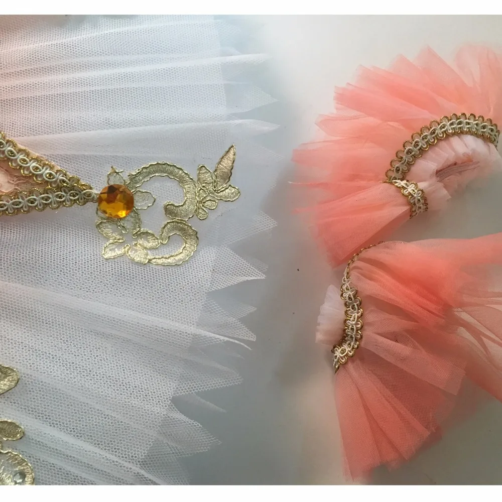 FLTOTURE светильник, розовая балетная блинная пачка для девочек, балетные вариации, производительность, JY2513, профессиональные Балетные костюмы в стиле "щелкунчика"